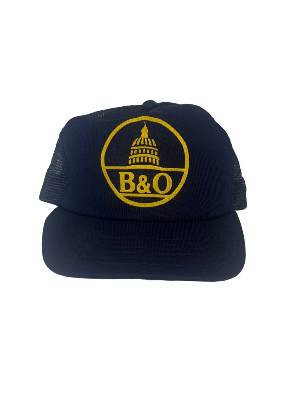 Vintage B&O Trucker Hat Snapback Mesh Navy Baseball Cap
